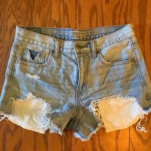 American Eagle hi rise festival shorts